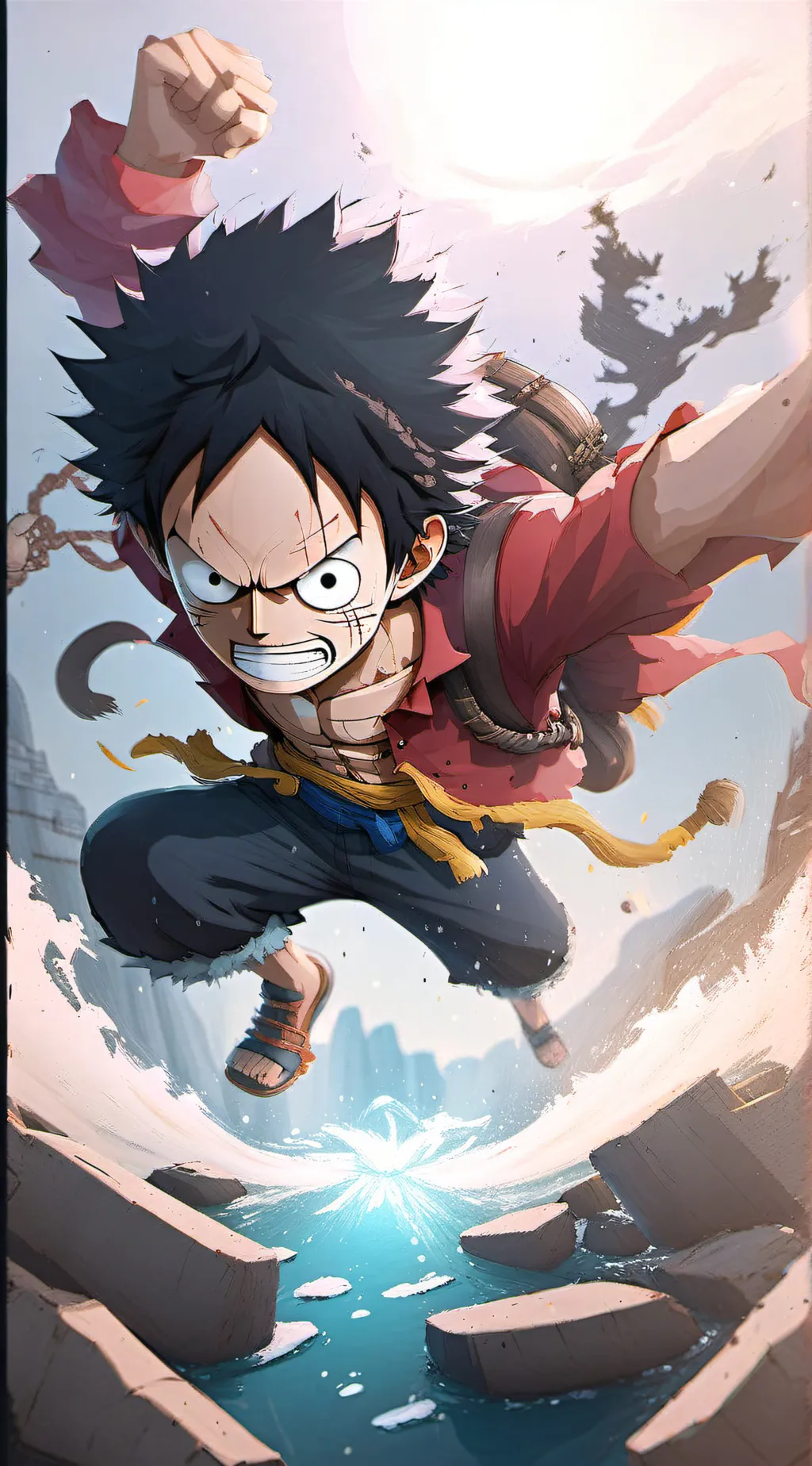 ai character: monkey D. luffy background
