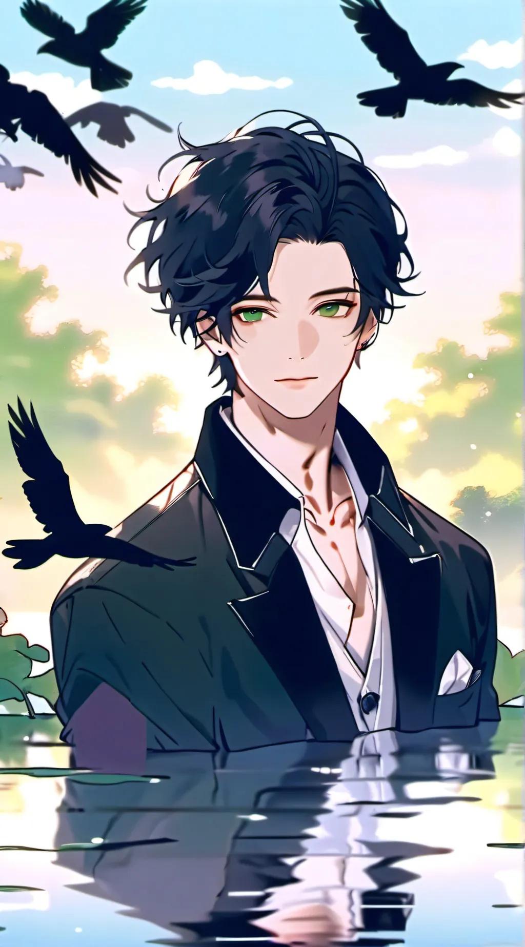 ai character: Render background