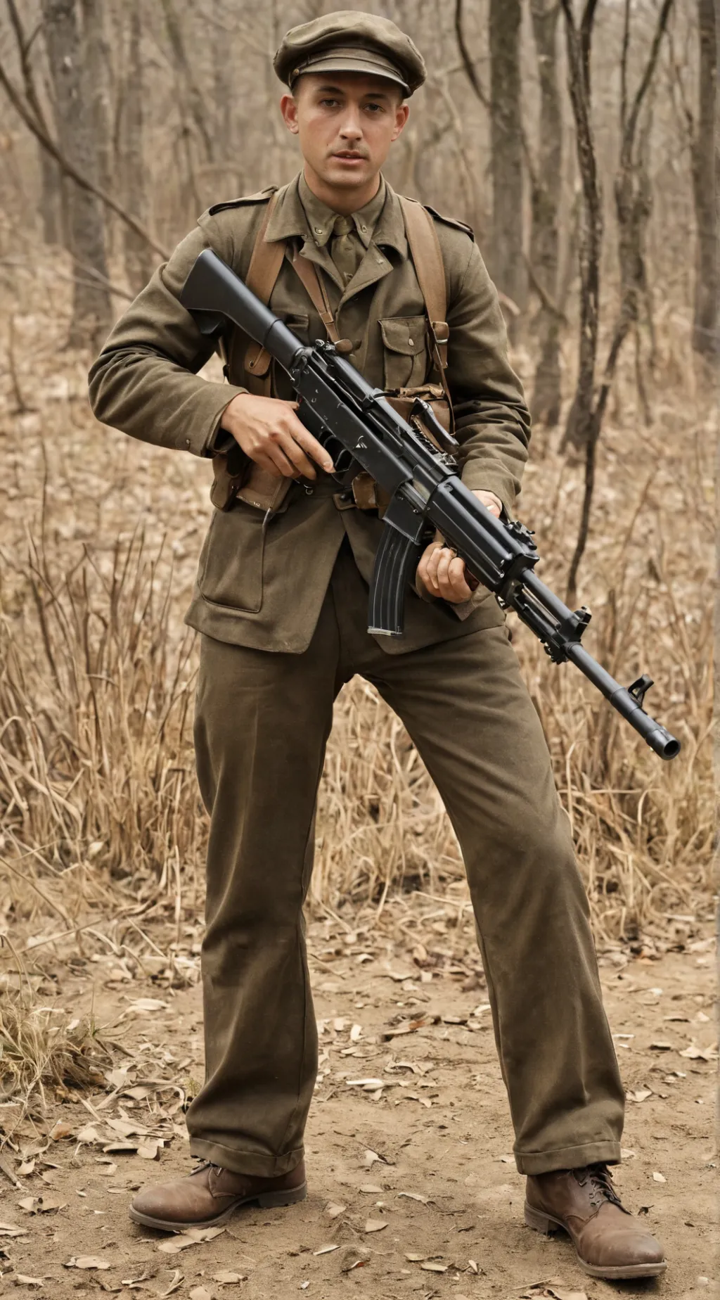 ai character: ww2 but vr background