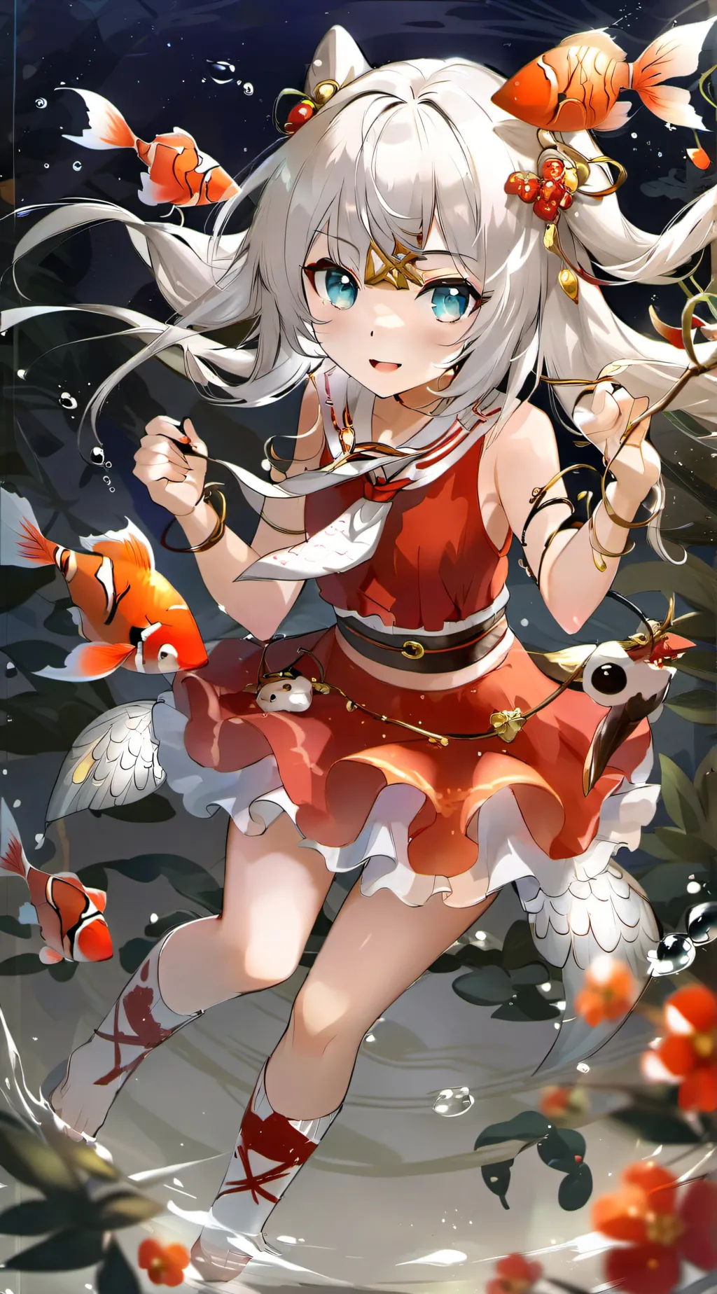 ai character: Silver Splash Spirit background