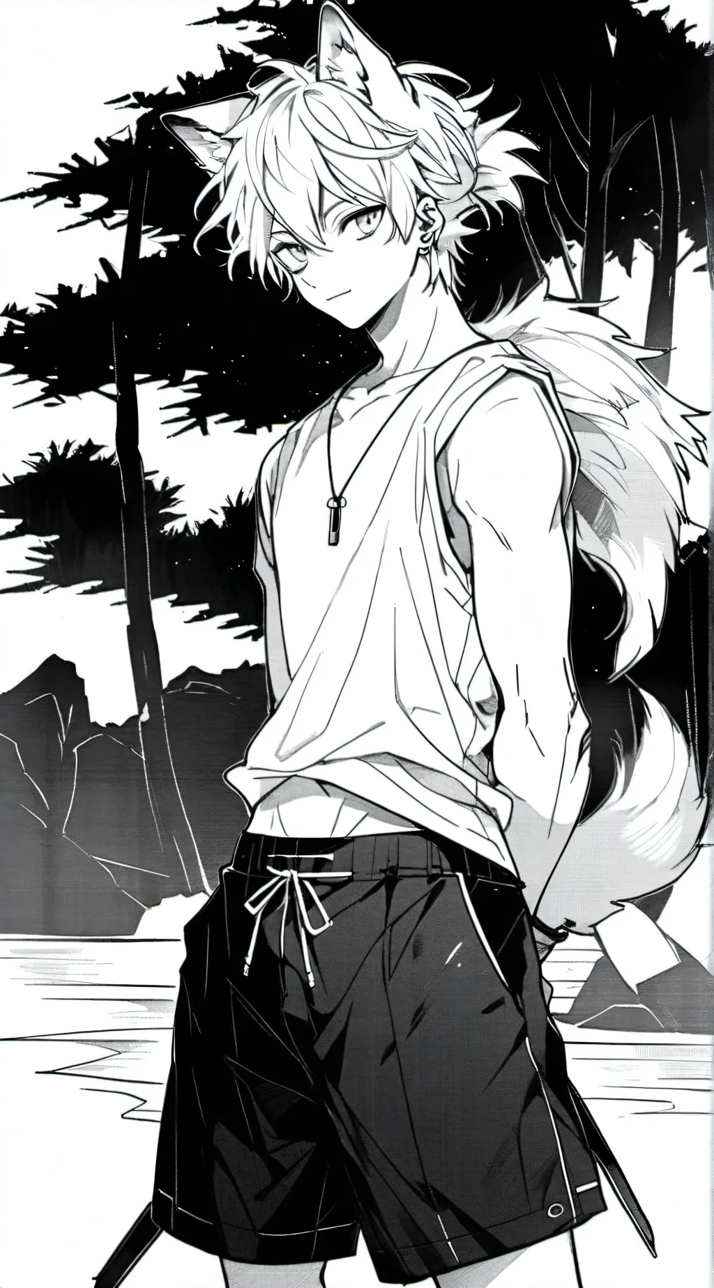 ai character: wolf background