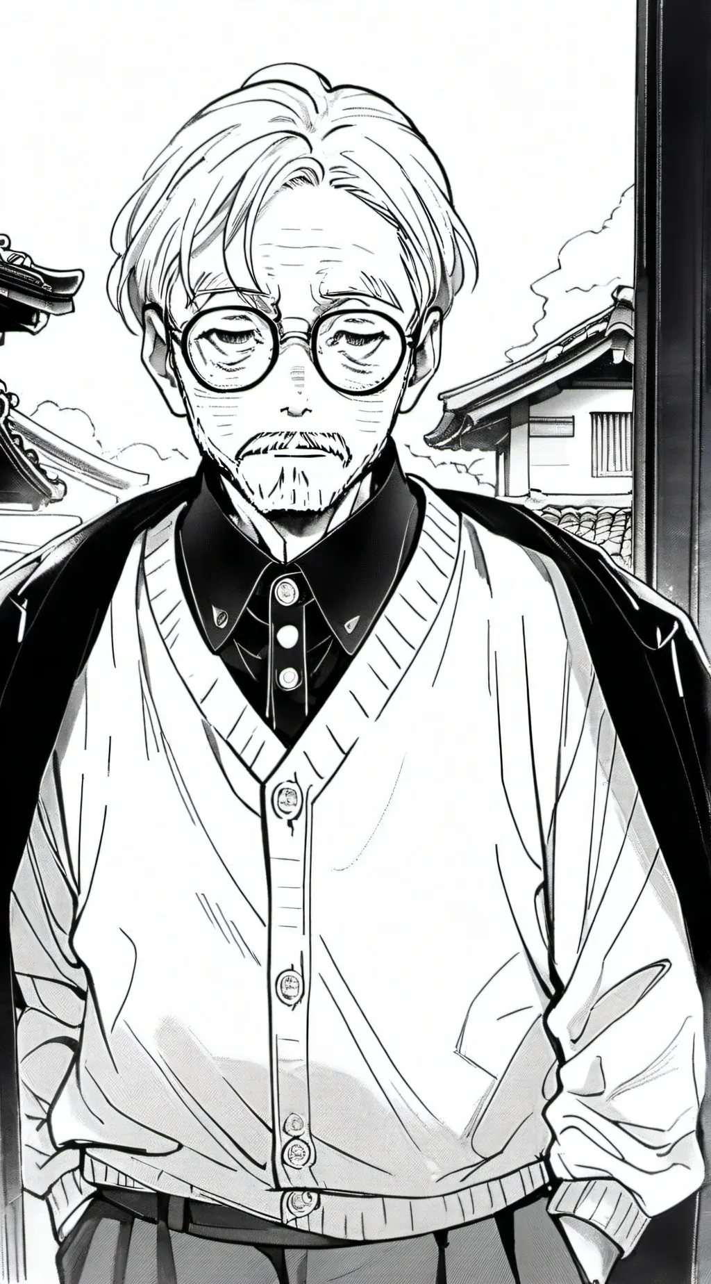 ai character: grandpapapapapapa background