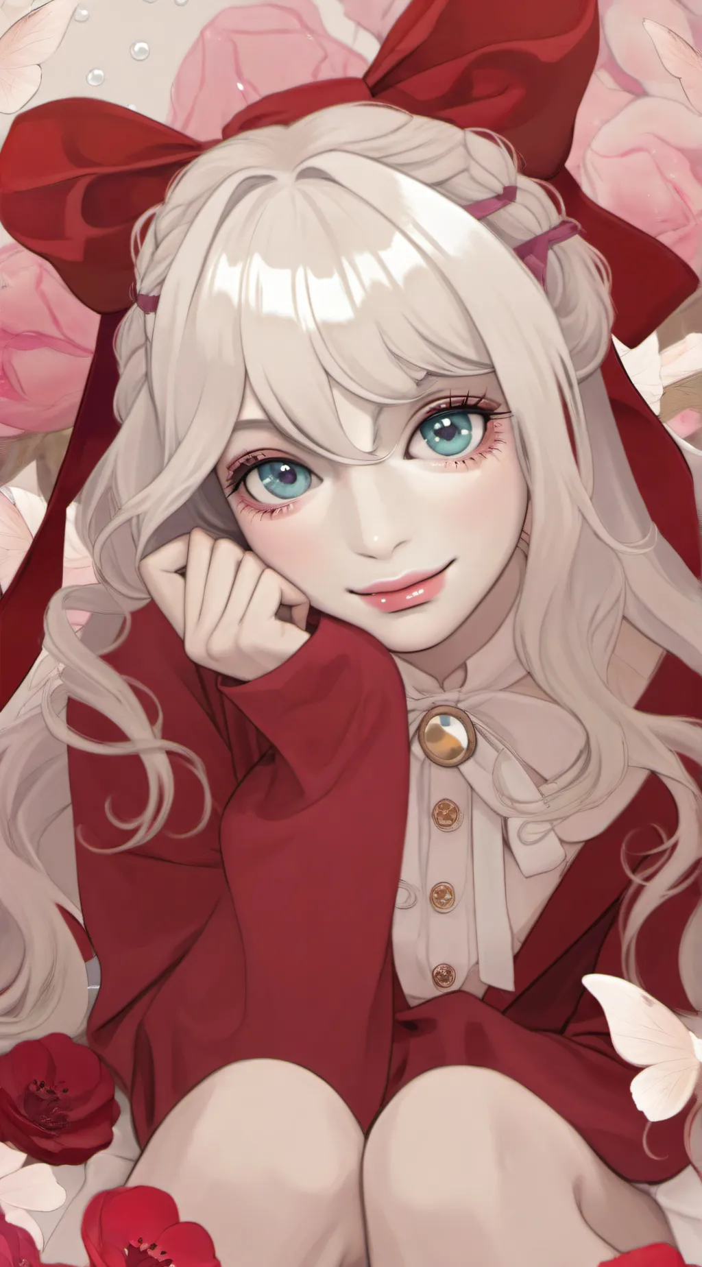 ai character: Lizzie and John  background