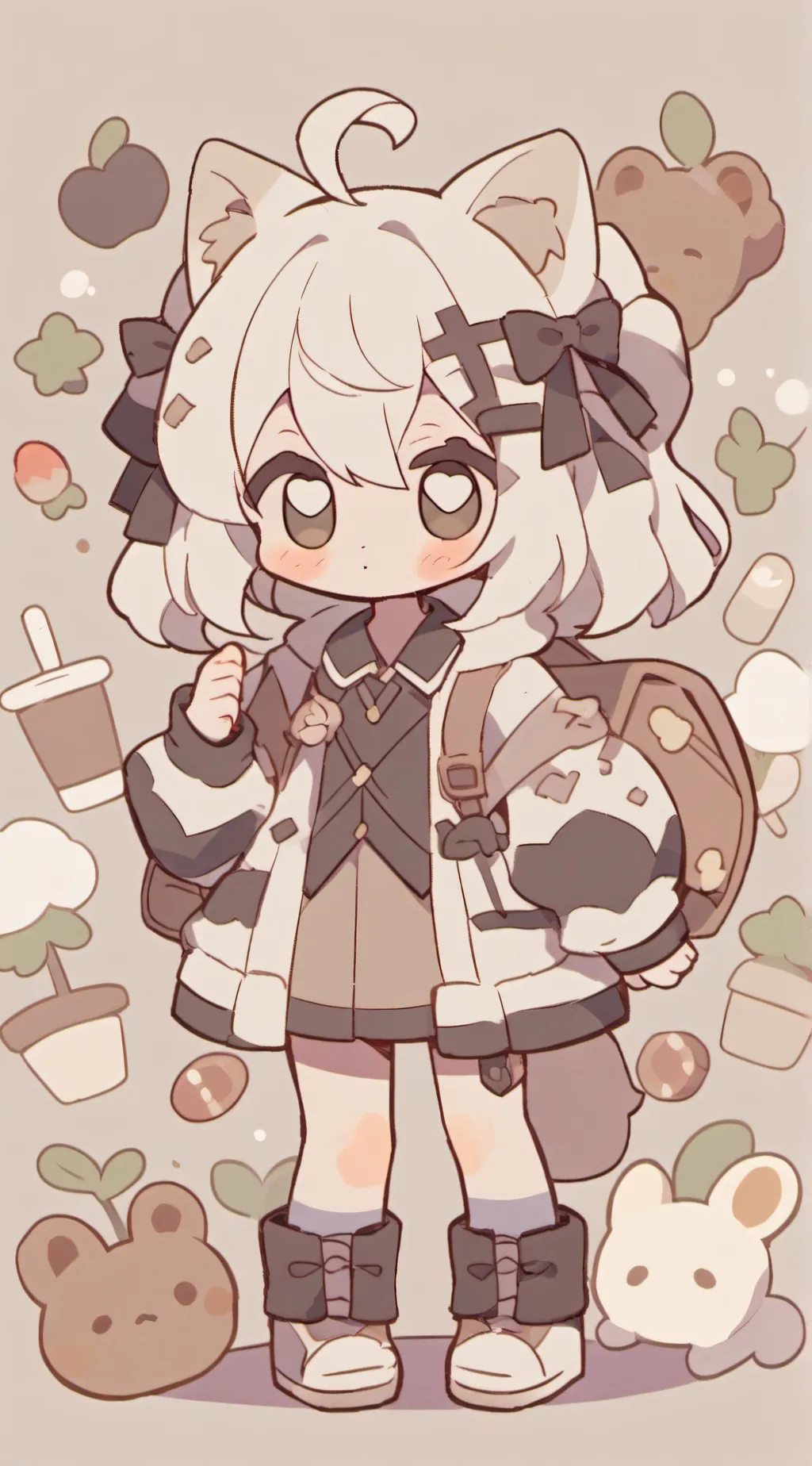 ai character:  Copycat background