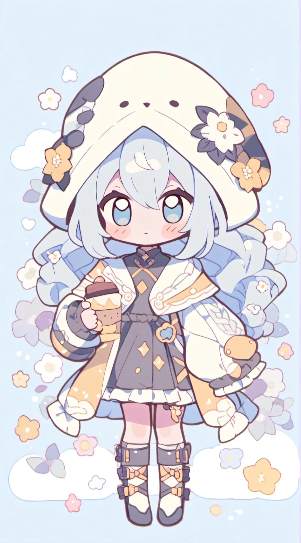 ai character: Sprunki but Fpe background