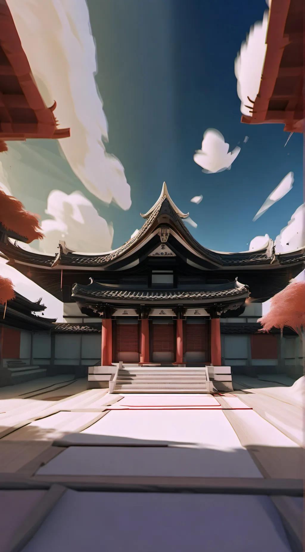 ai character: dojo of karate background