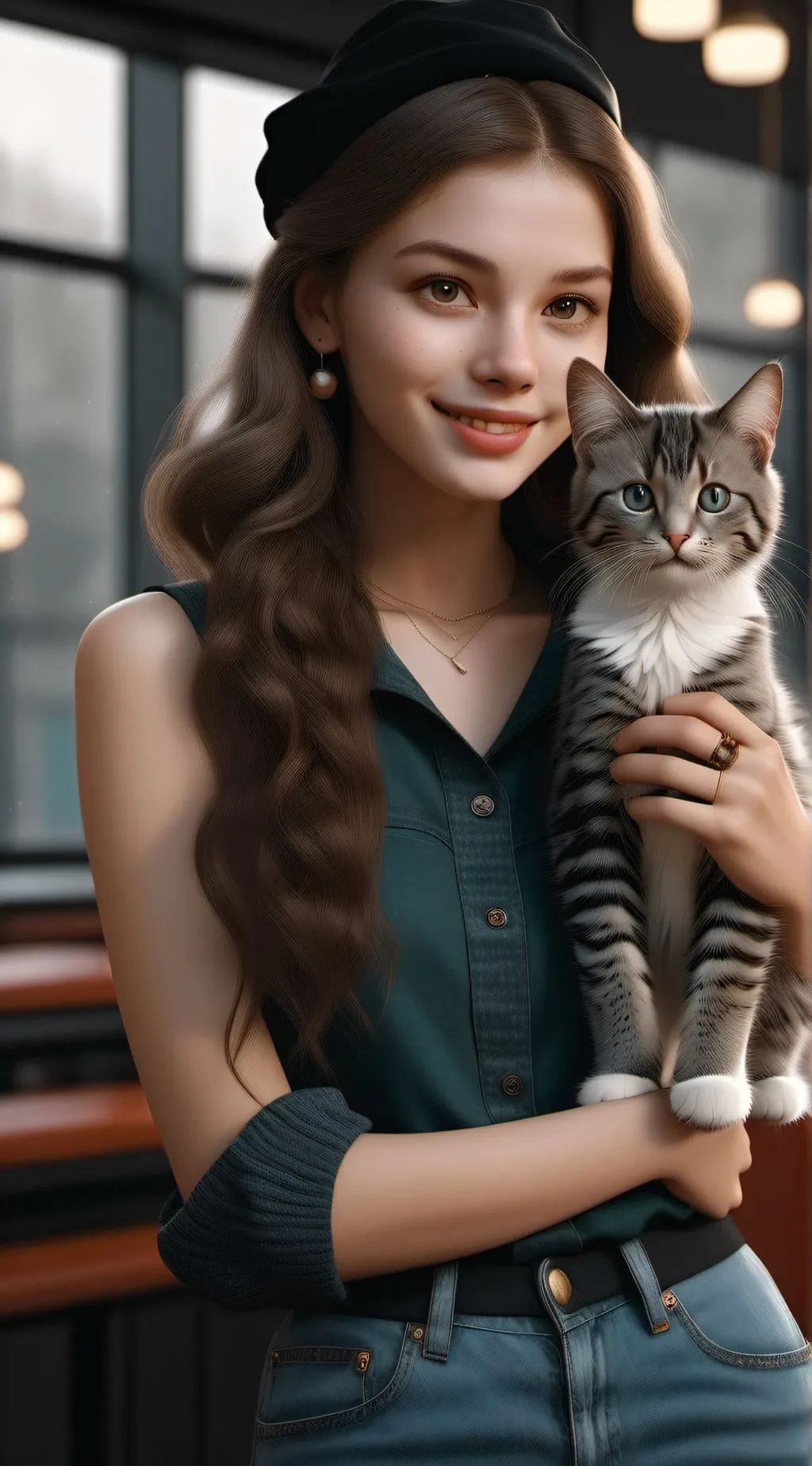 ai character: Béatrice background