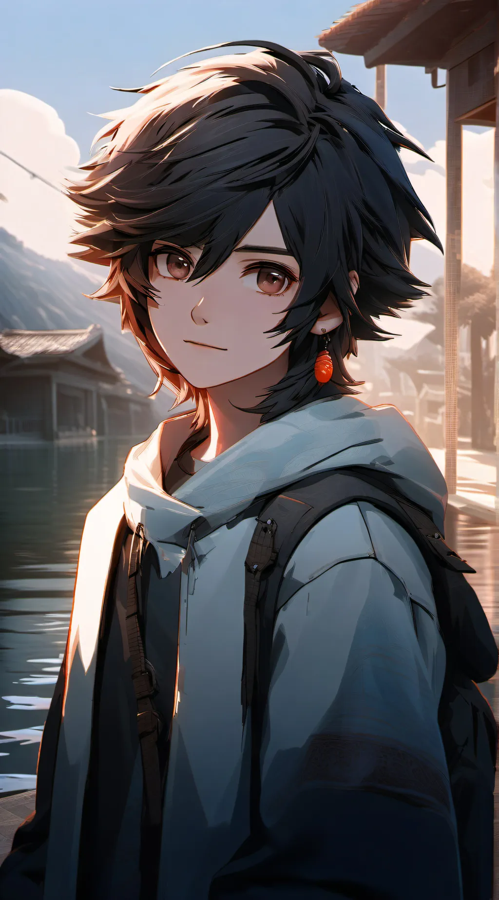 ai character: lion background