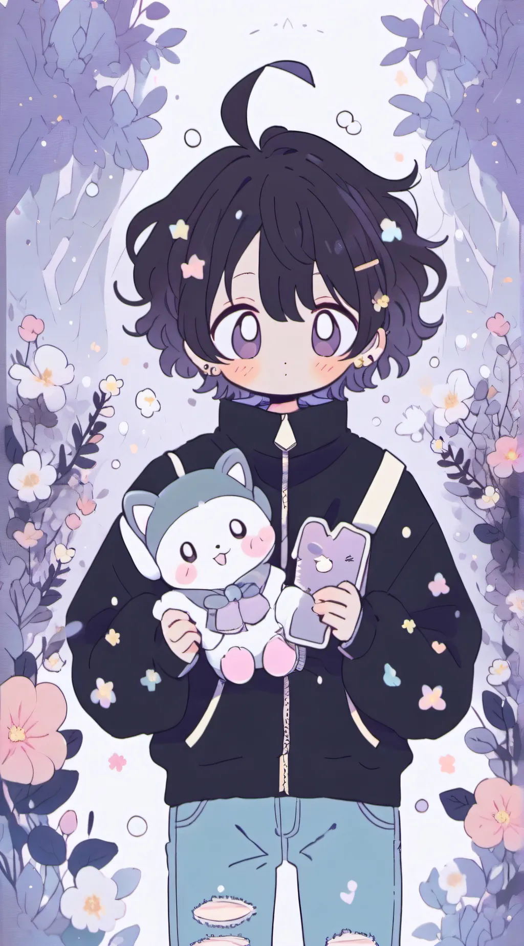 ai character: mha 🎃🎃party  background