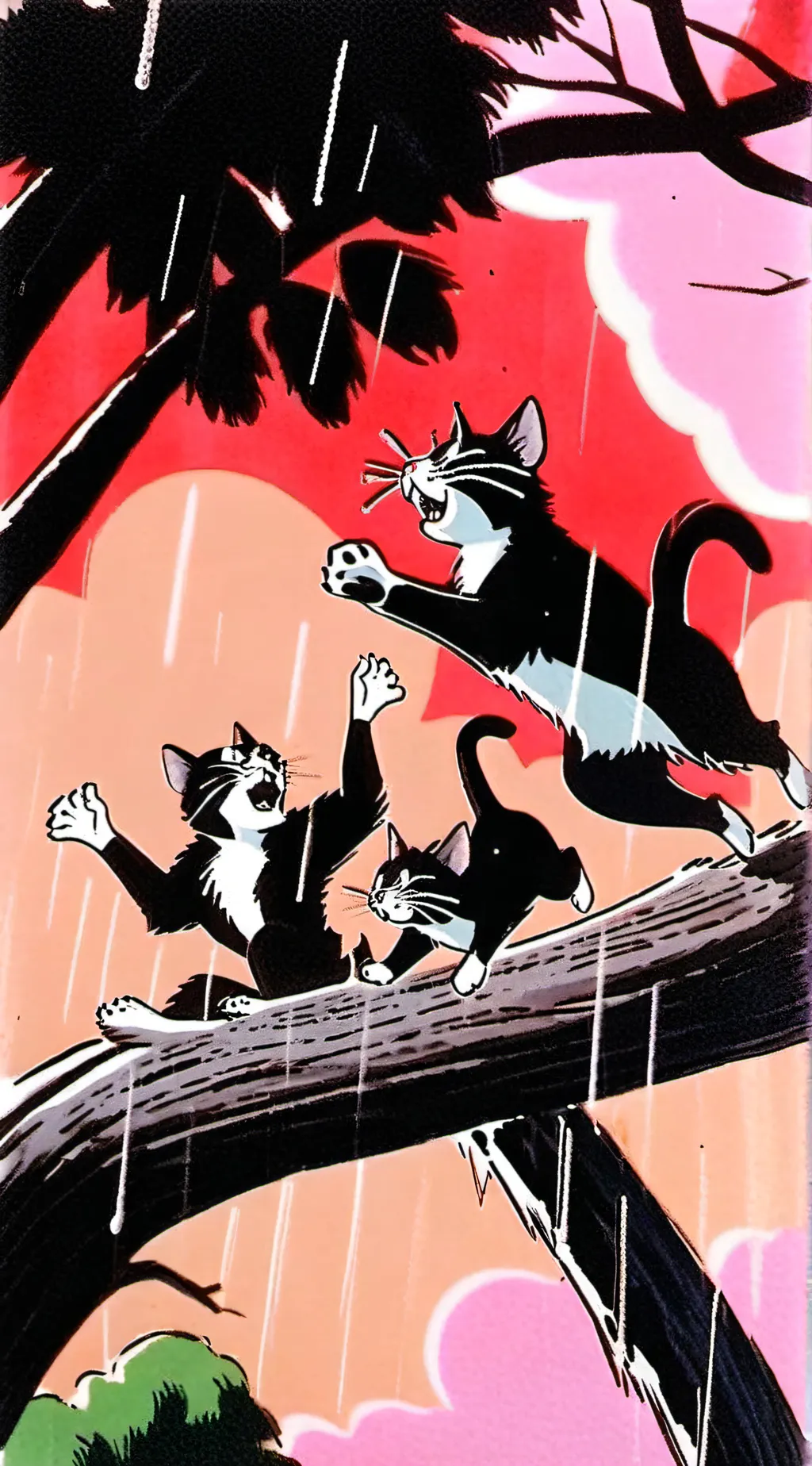 ai character: “| Tree Fall |” background