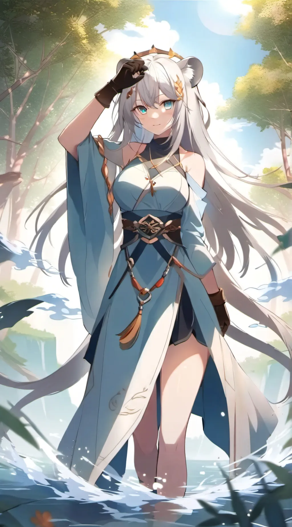 ai character: mikasa Hikari background