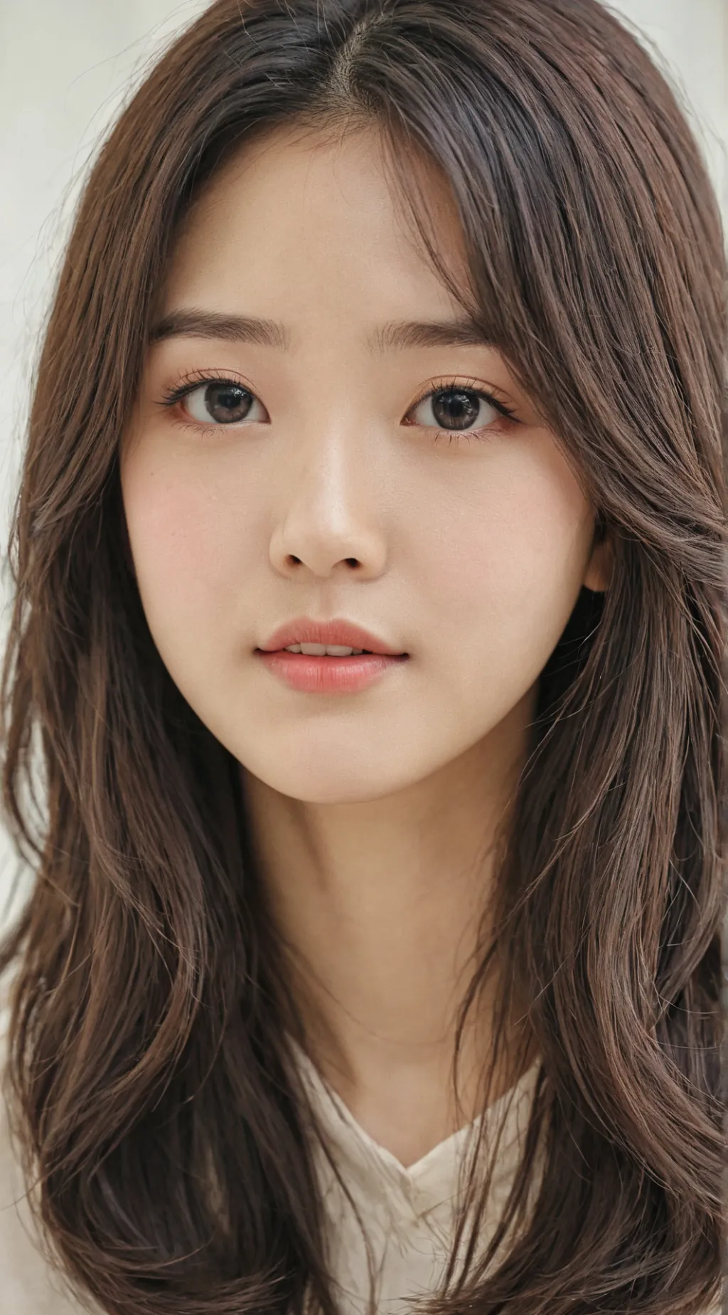 ai character: clear korean skin background