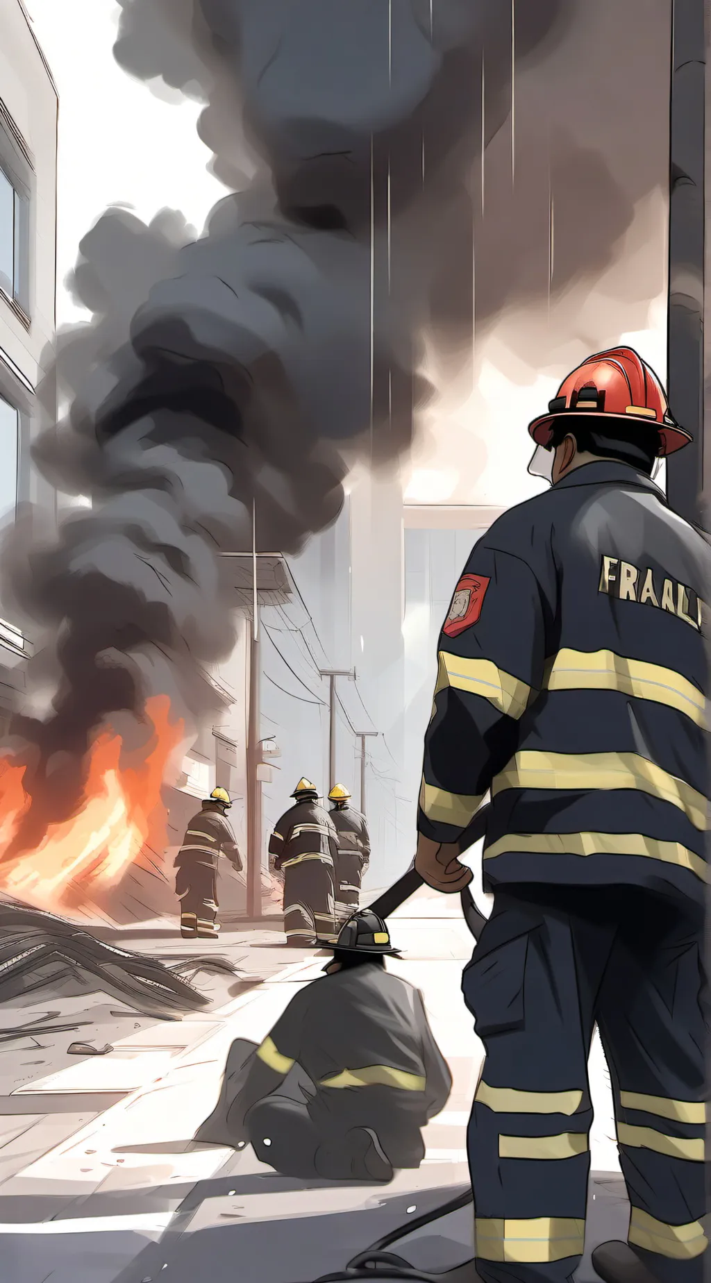 ai character: firefighter career background