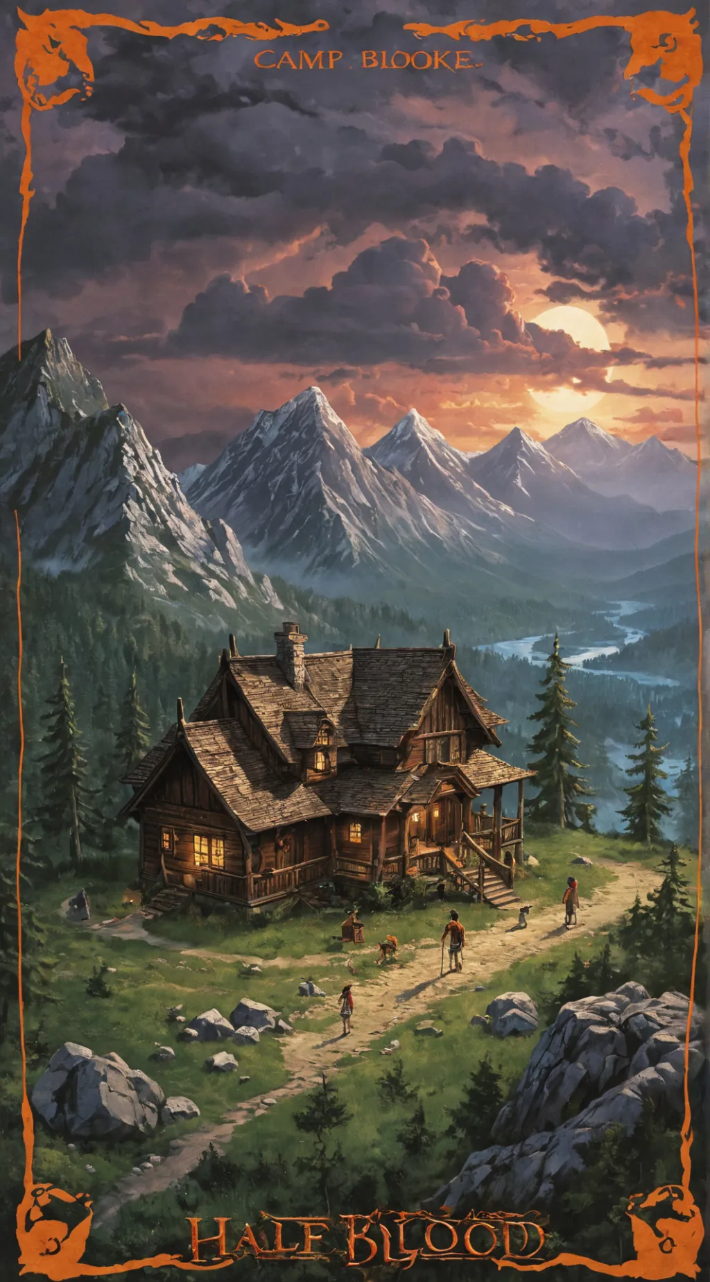 ai character: Camp half blood  background