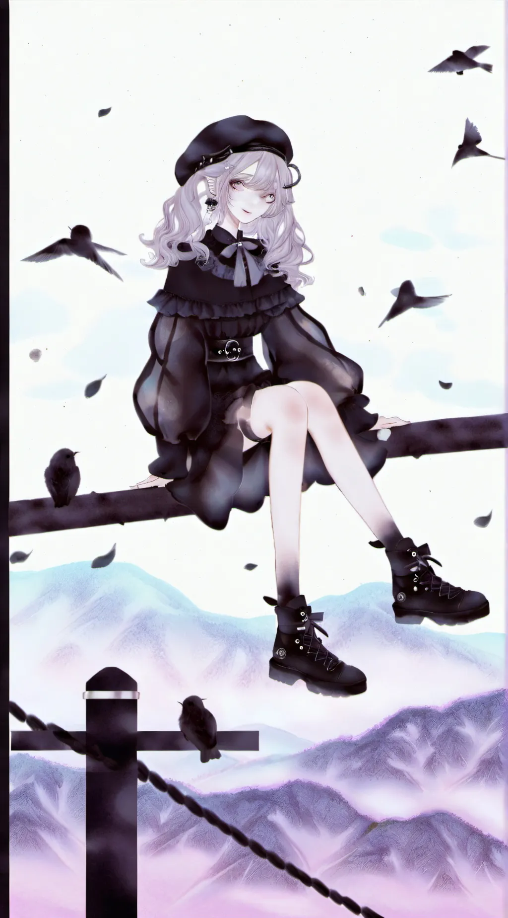 ai character: harpy  hare background