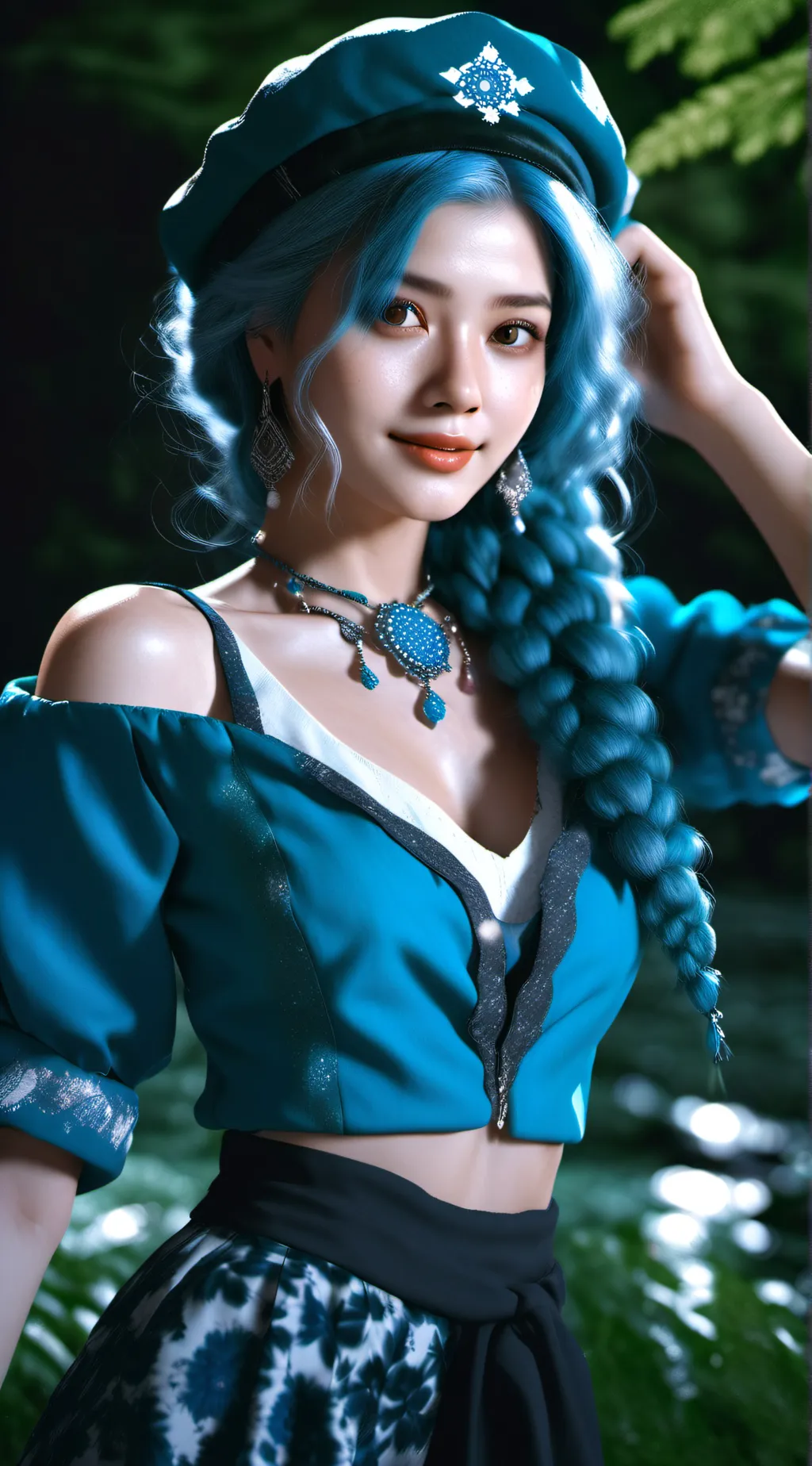 ai character: Leia  background