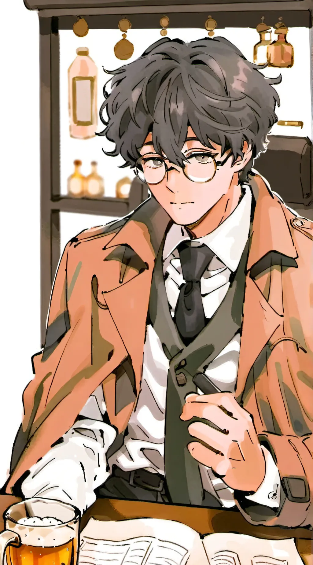 ai character: Baxter background