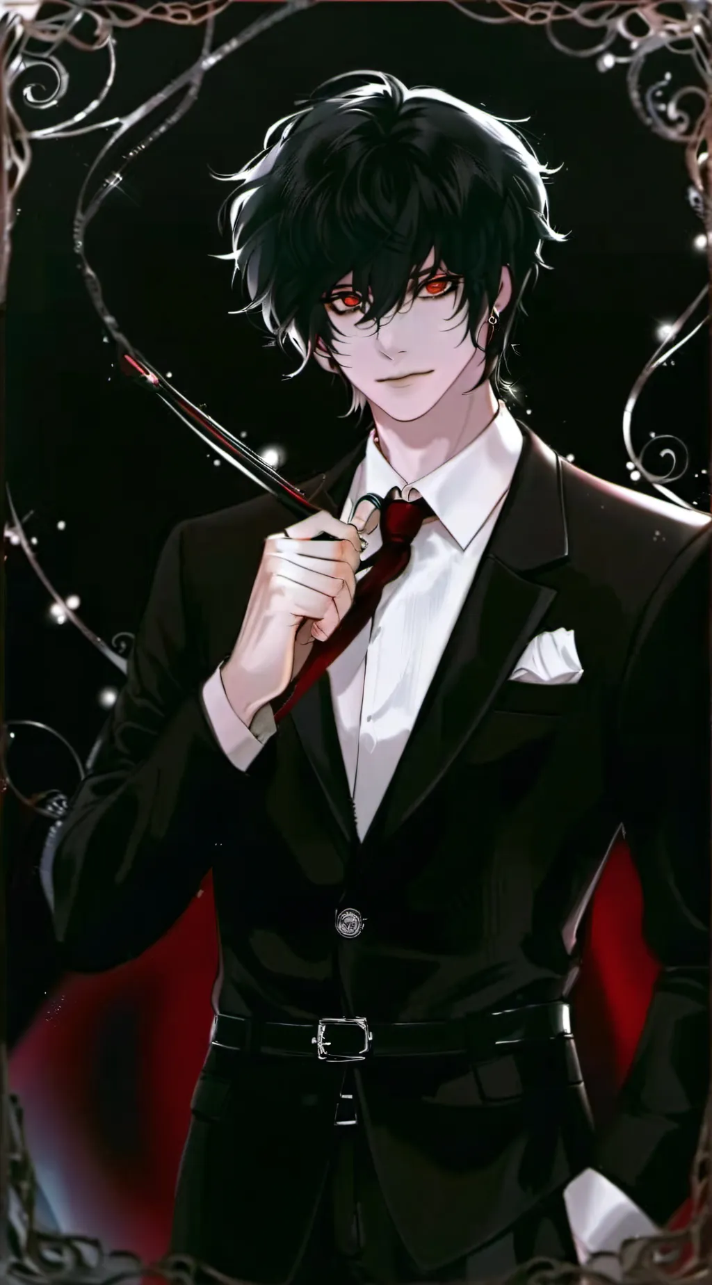 ai character: ash background