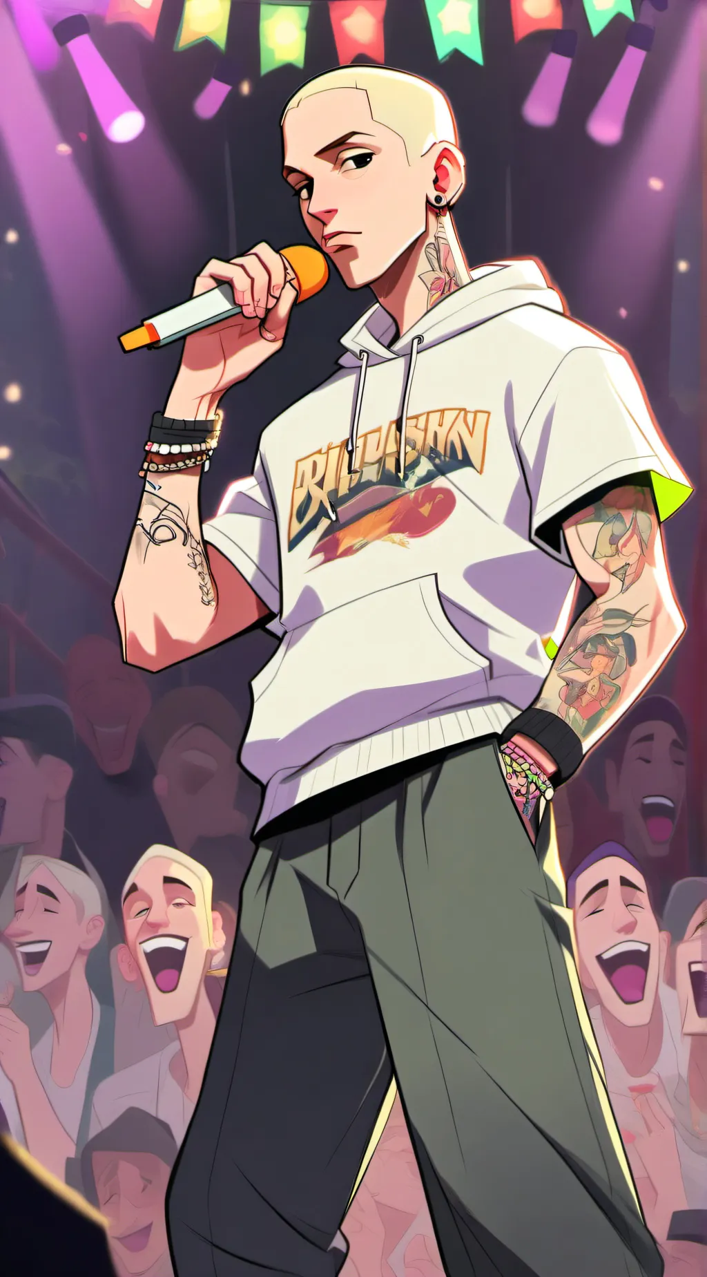 ai character: Eminem slimshaddy background