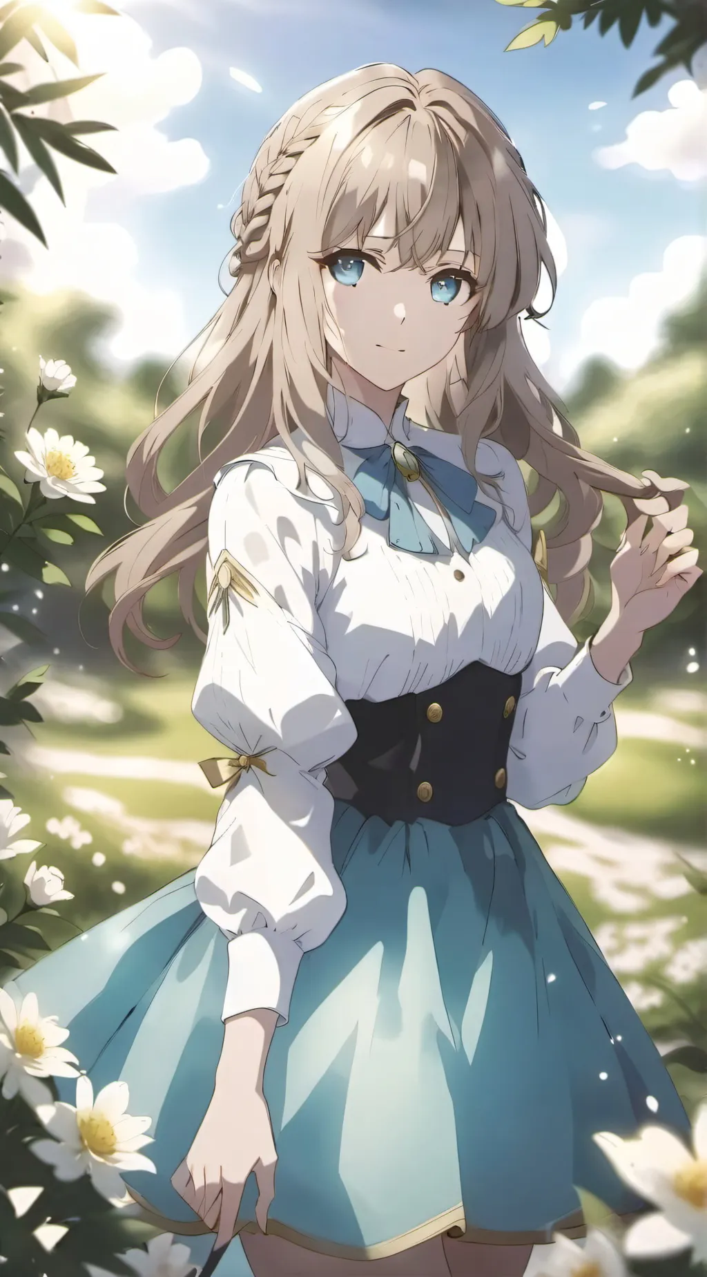 ai character: SHELLY SONG background