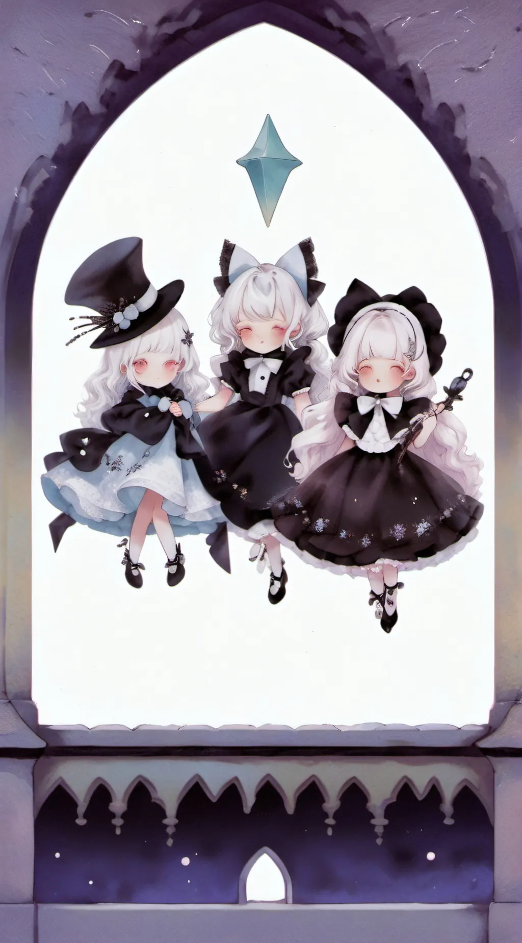 ai character: You, Ena, Katie background