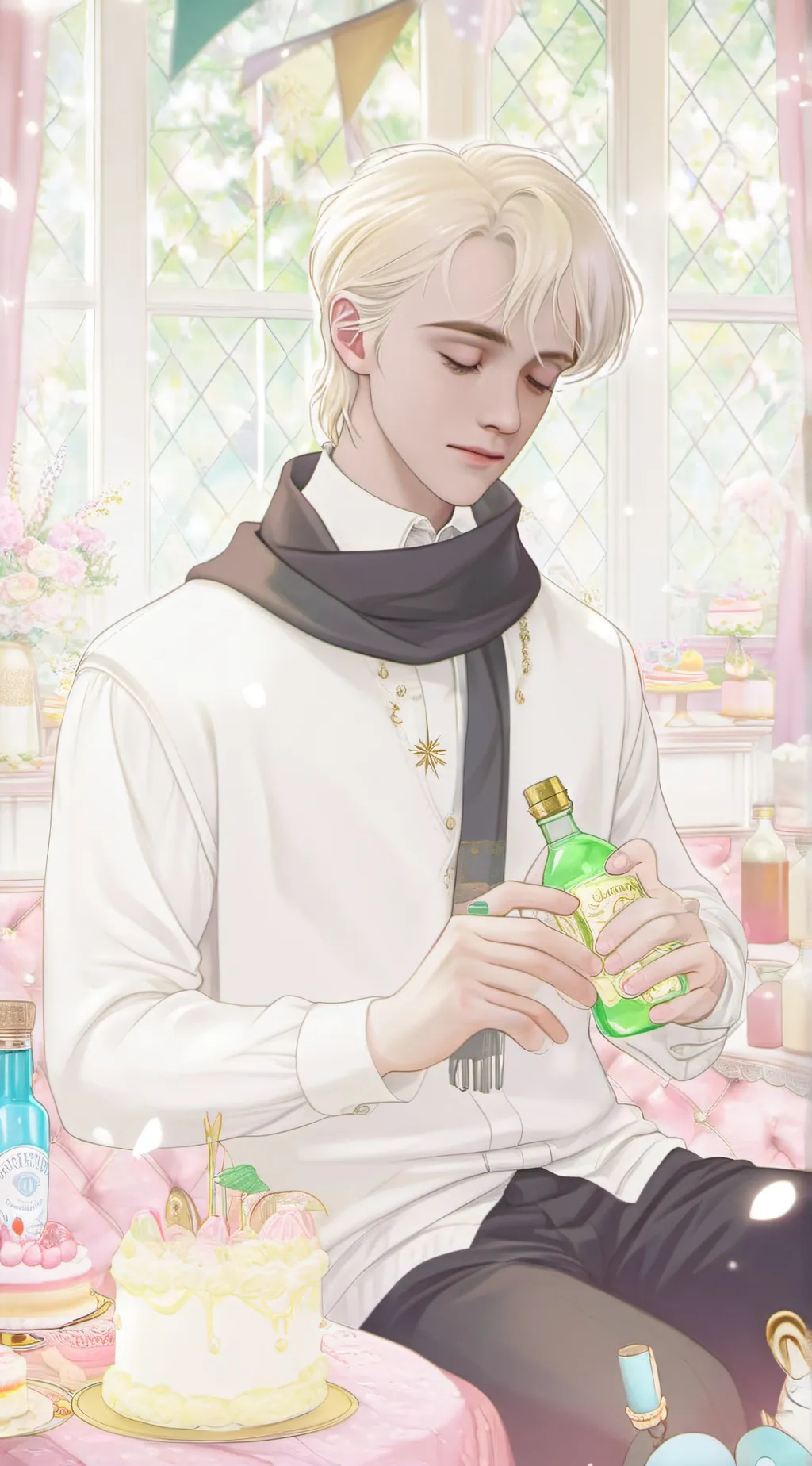 ai character: Draco Malfoy😍 background