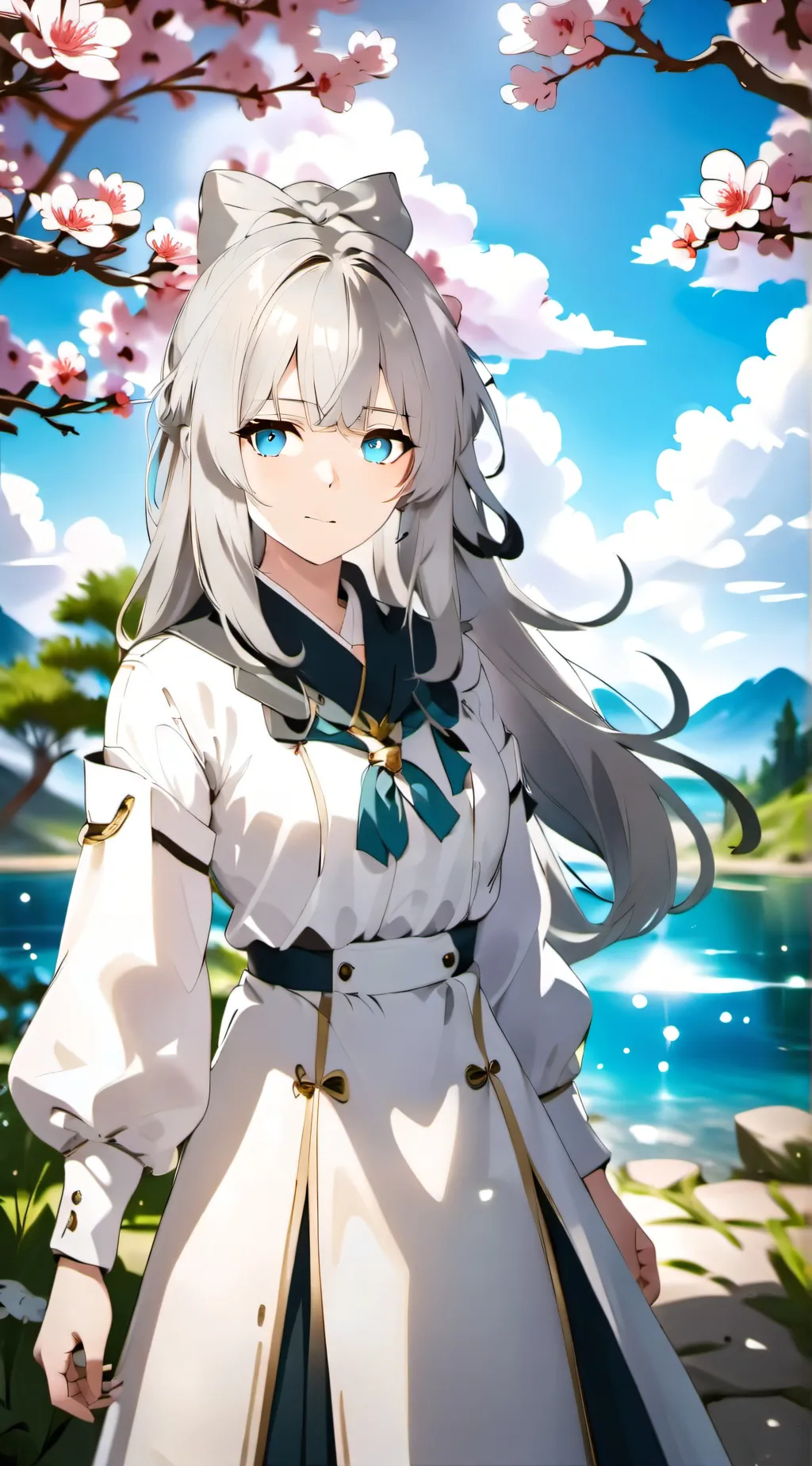 ai character: kudasi springwood background