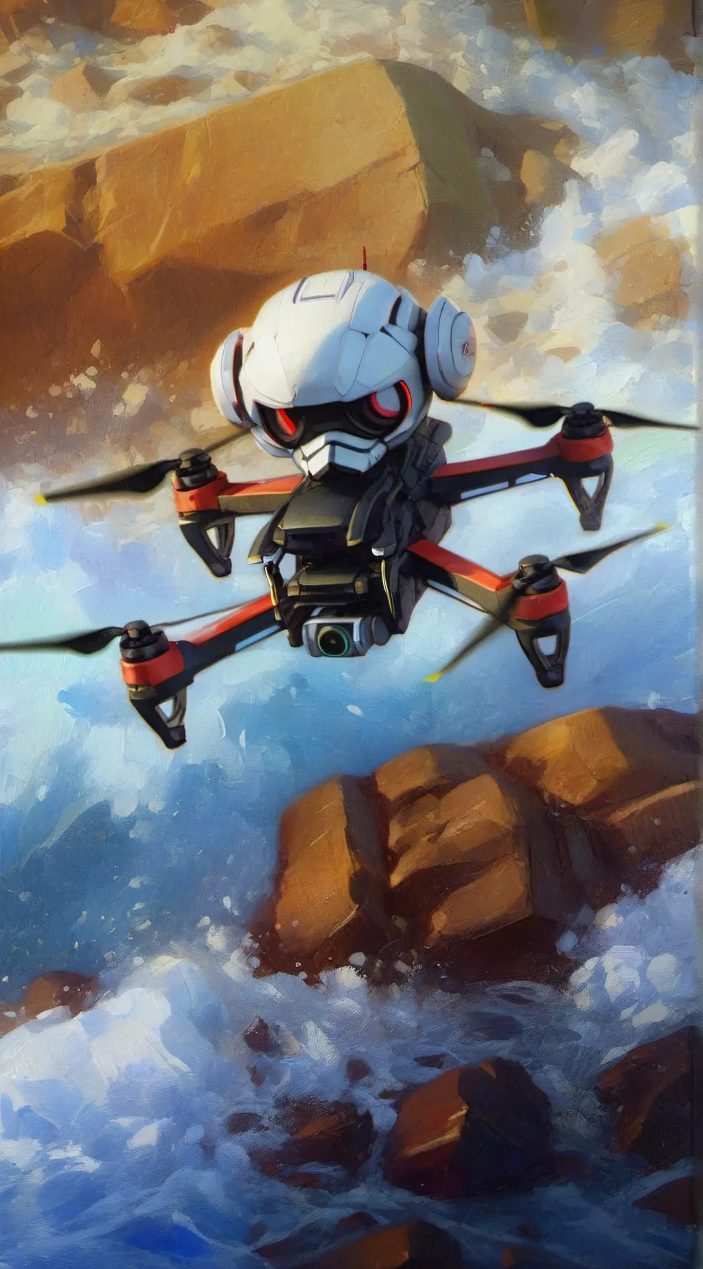 ai character: Murder drones background