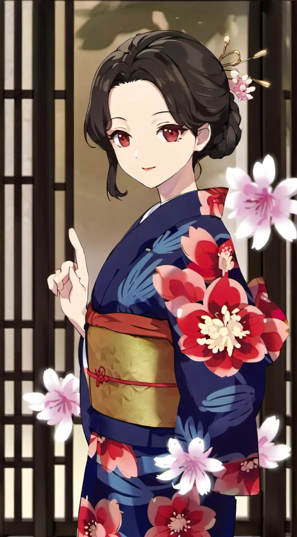 ai character: KNY Taisho Arc background
