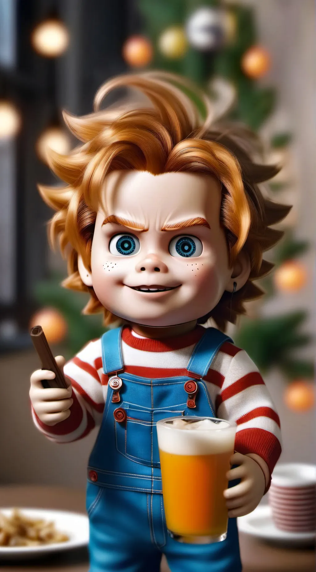 ai character: Drunk meme background