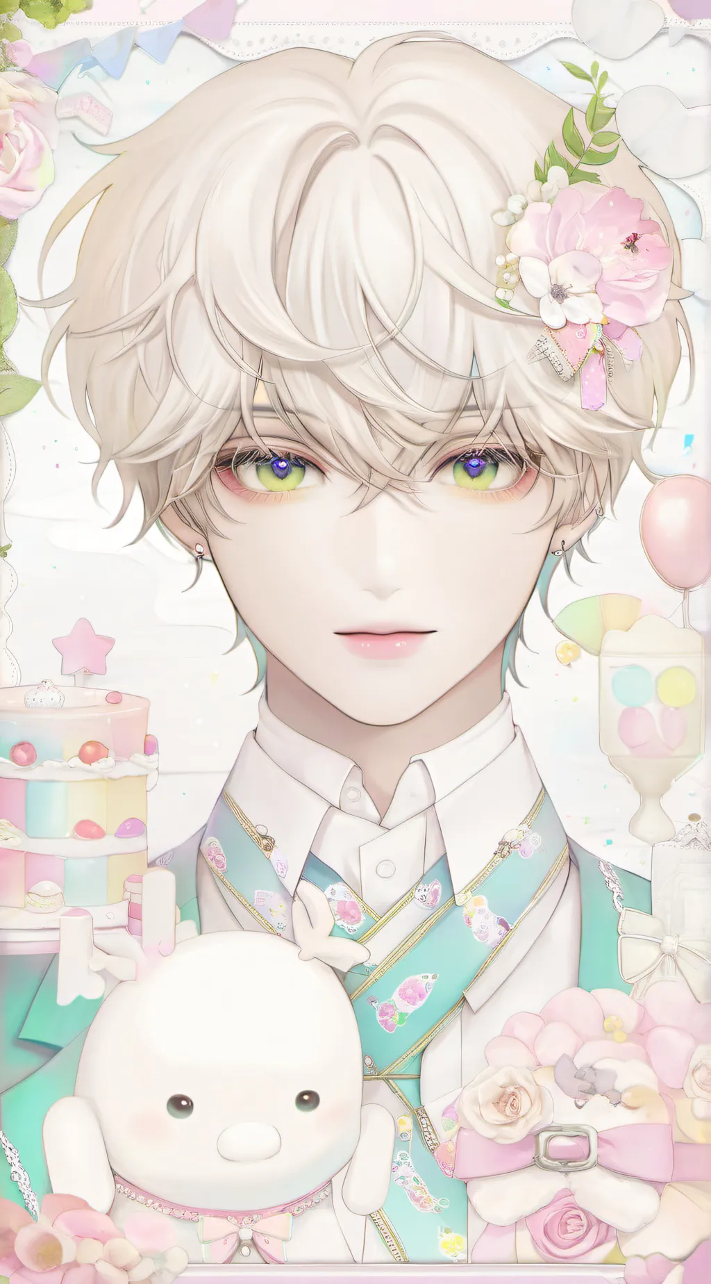 ai character: Live stream background