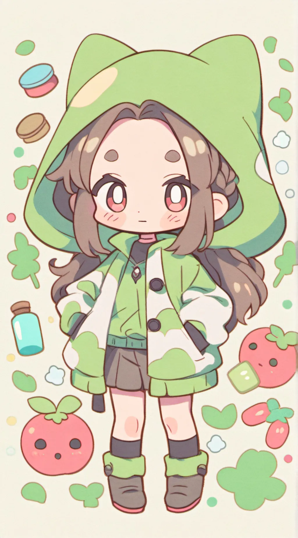 ai character: Lil happy background