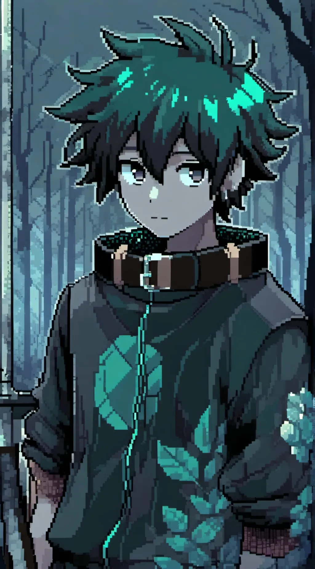 ai character: Deku  background