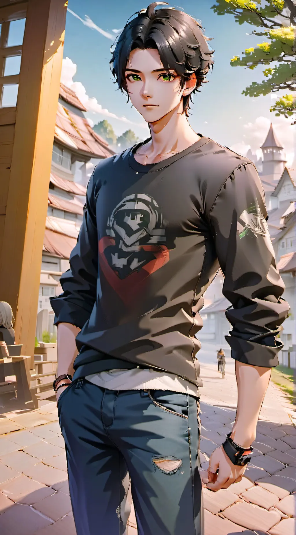 ai character: Leo  background