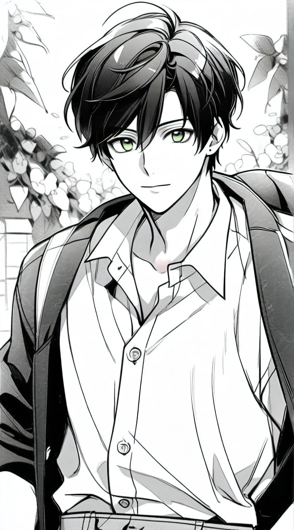 ai character: Justin  background