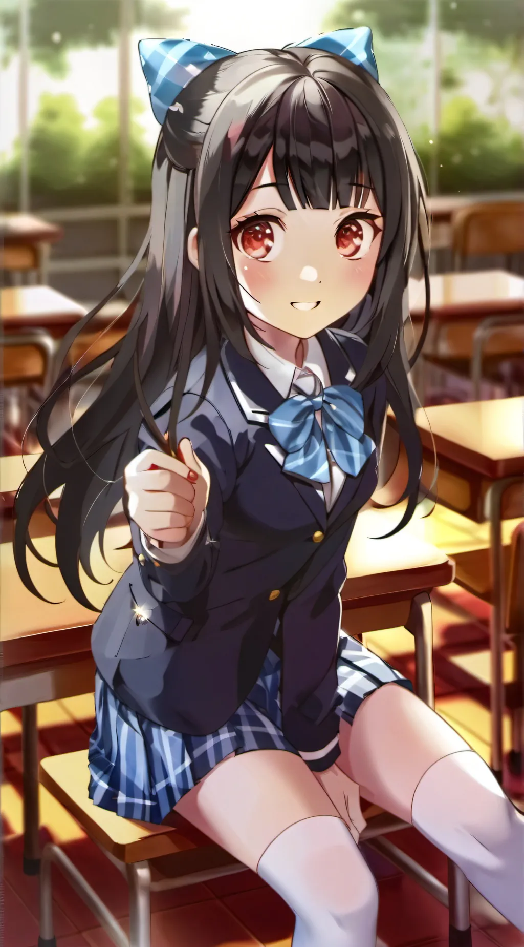 ai character: ちよこ background