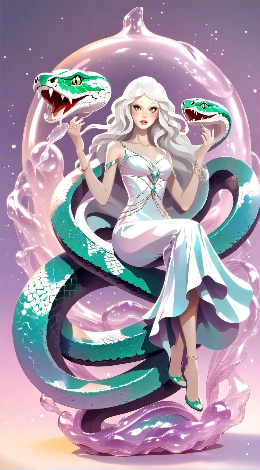 ai character: Medusa background