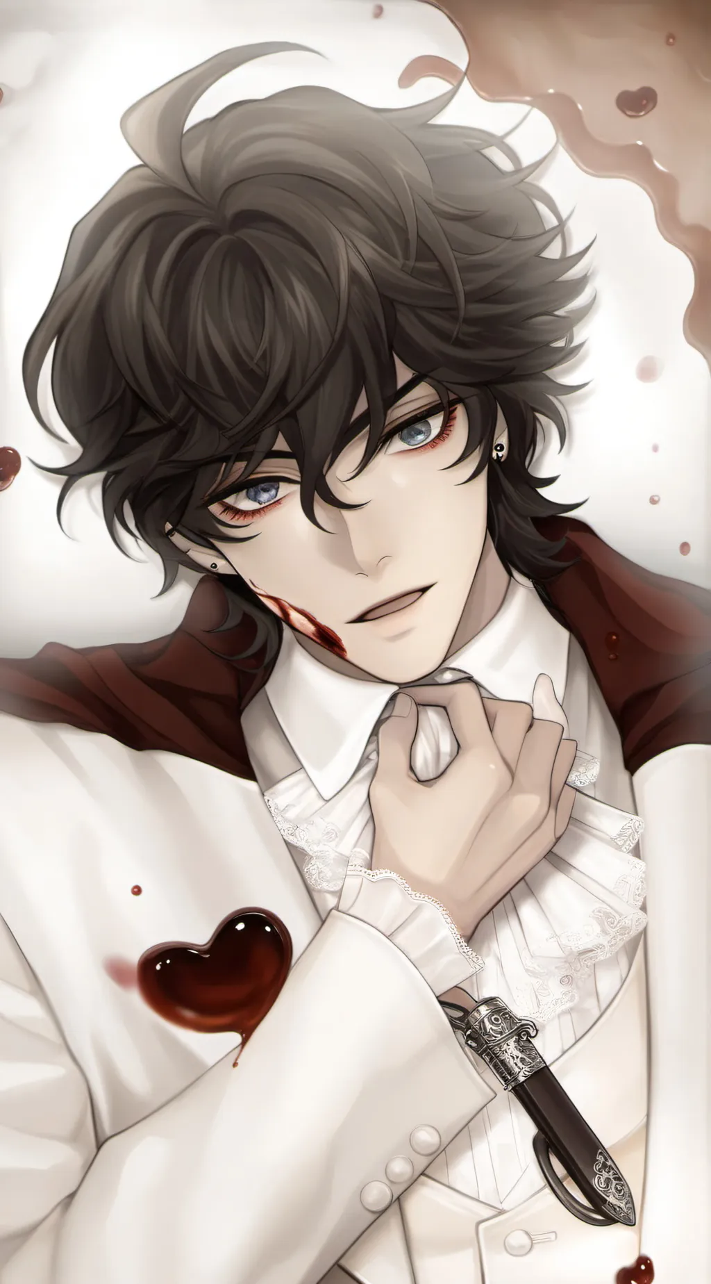 ai character: Stone background