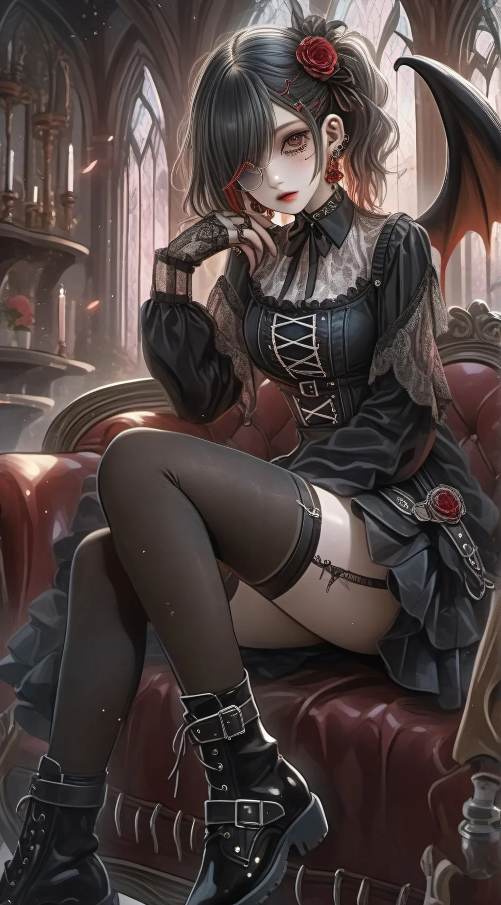 ai character: Luna background