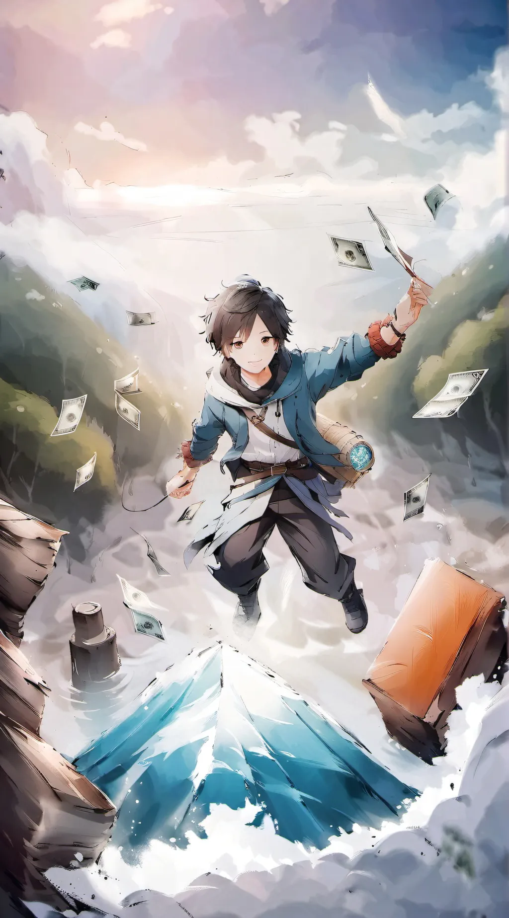 ai character: the money background