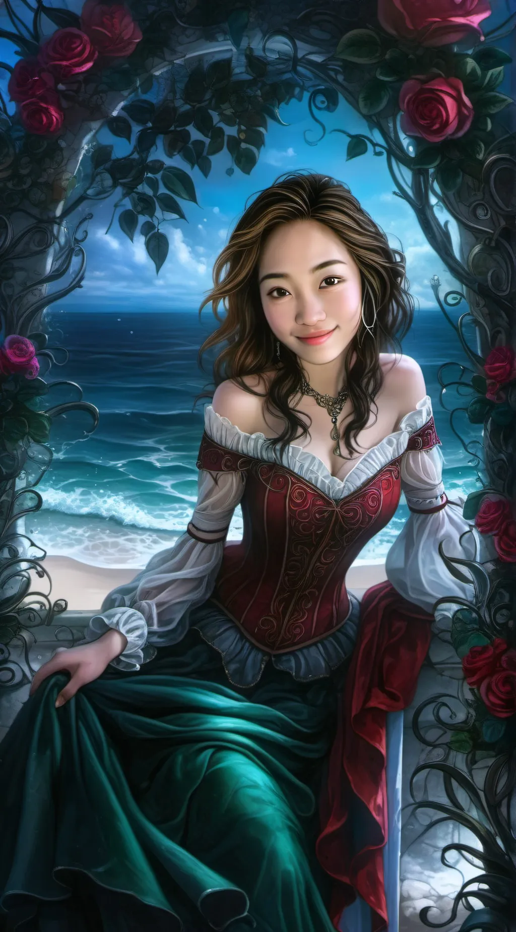 ai character: Katrina Paragon  background