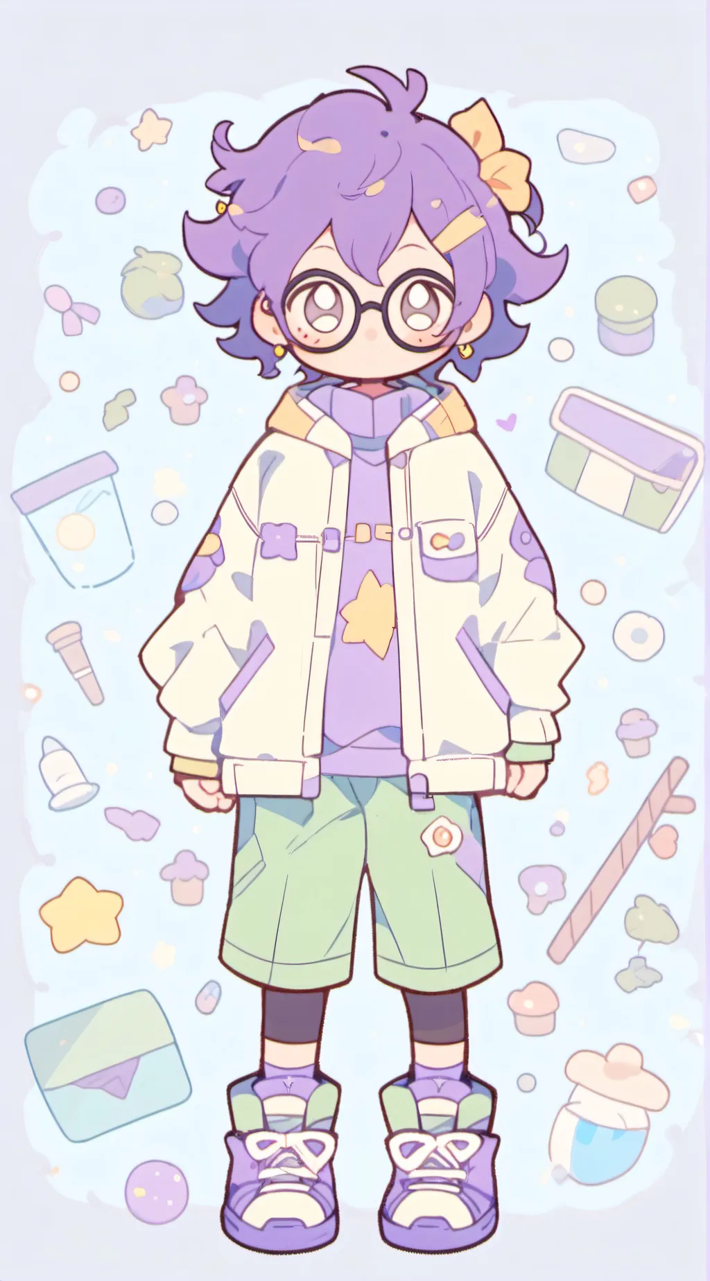 ai character: silly boy background