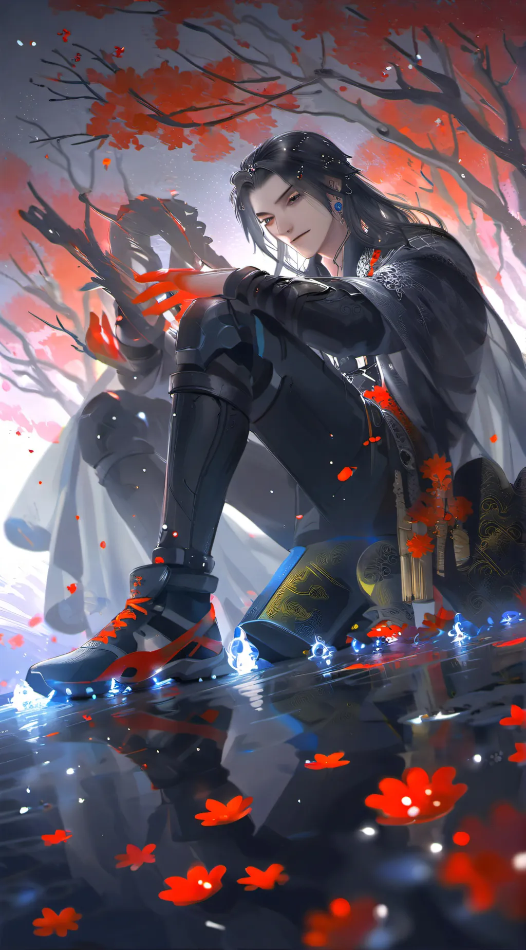 ai character: Ninja background