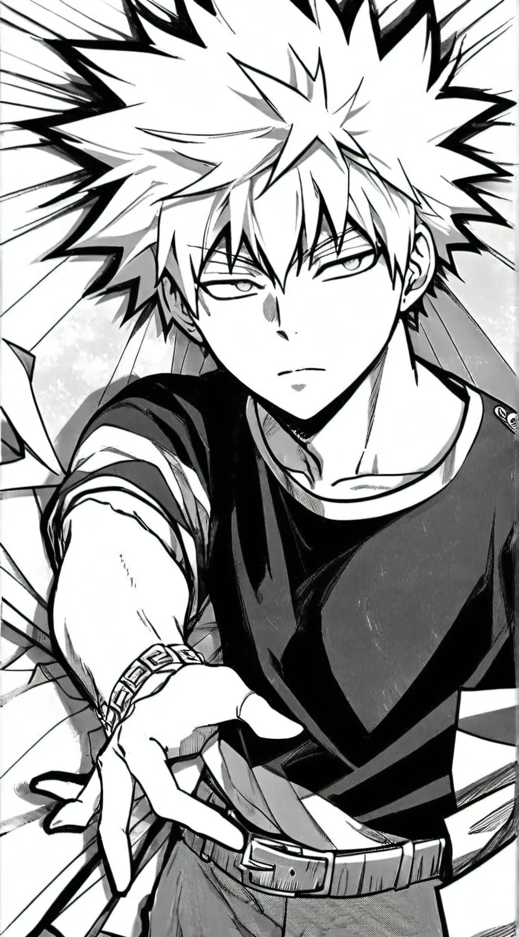 ai character: Bakugo Katsuki Mha background