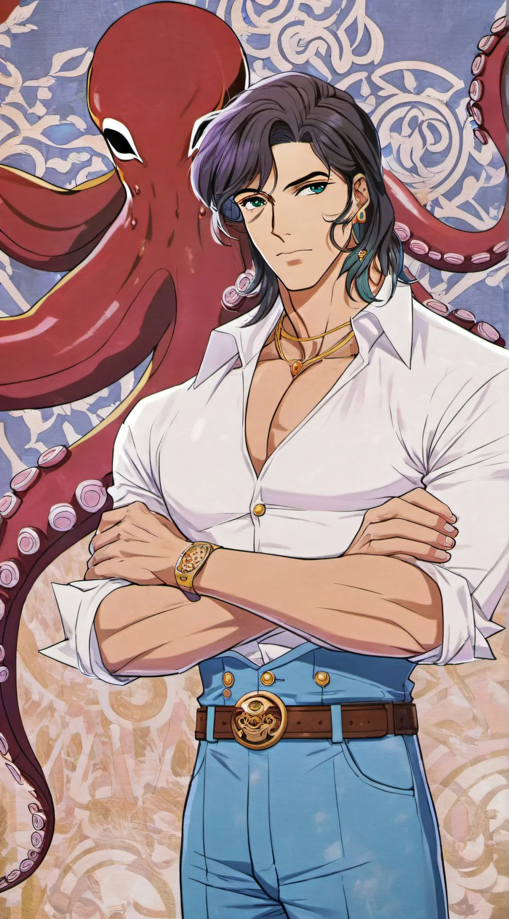 ai character: theo background