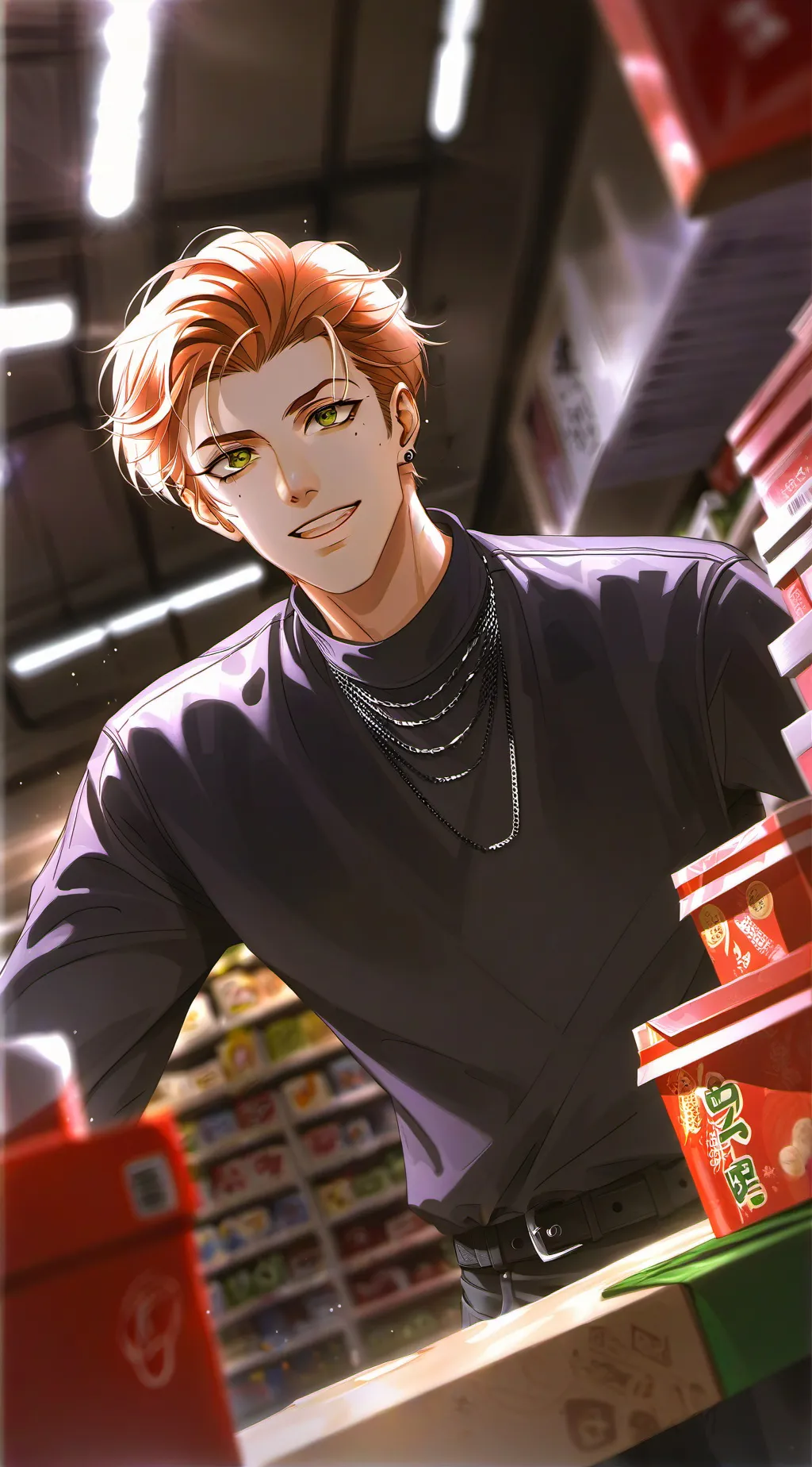 ai character: Supermarket Complainer background