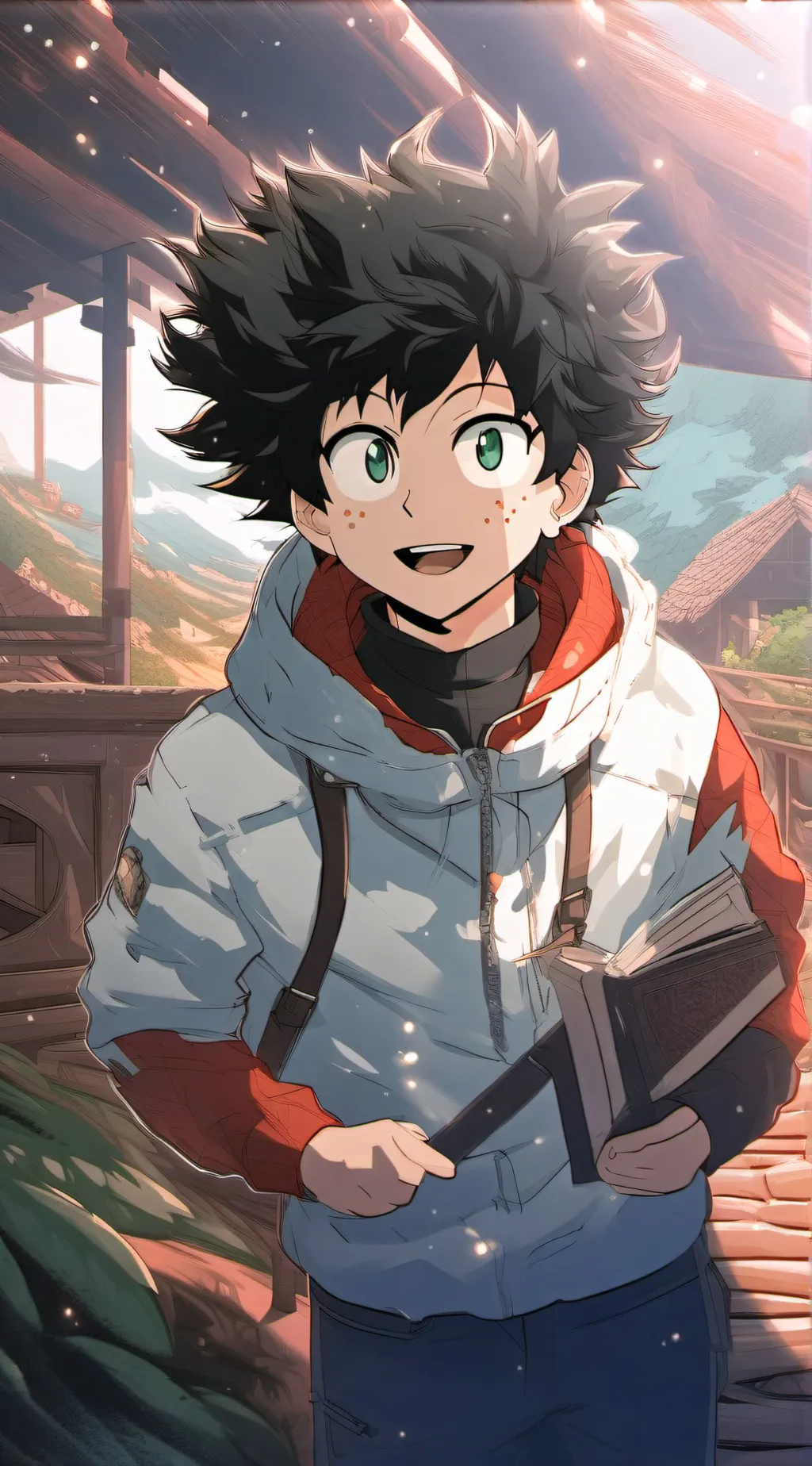ai character: Deku background
