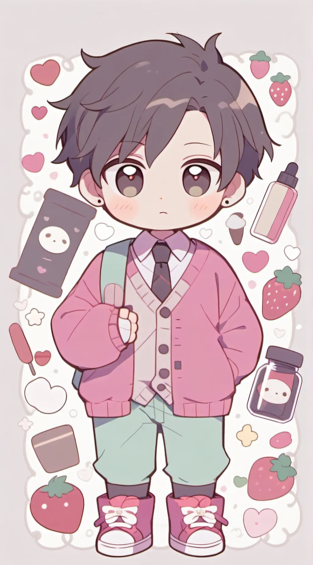 ai character: Adrien  background