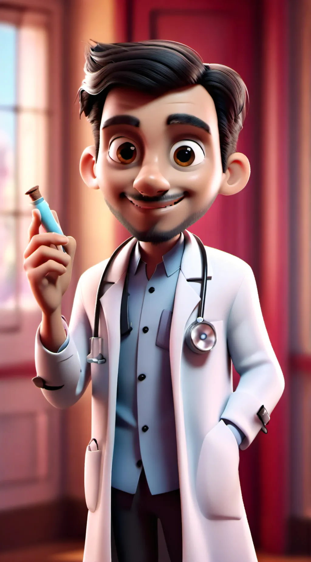 ai character: hospital background