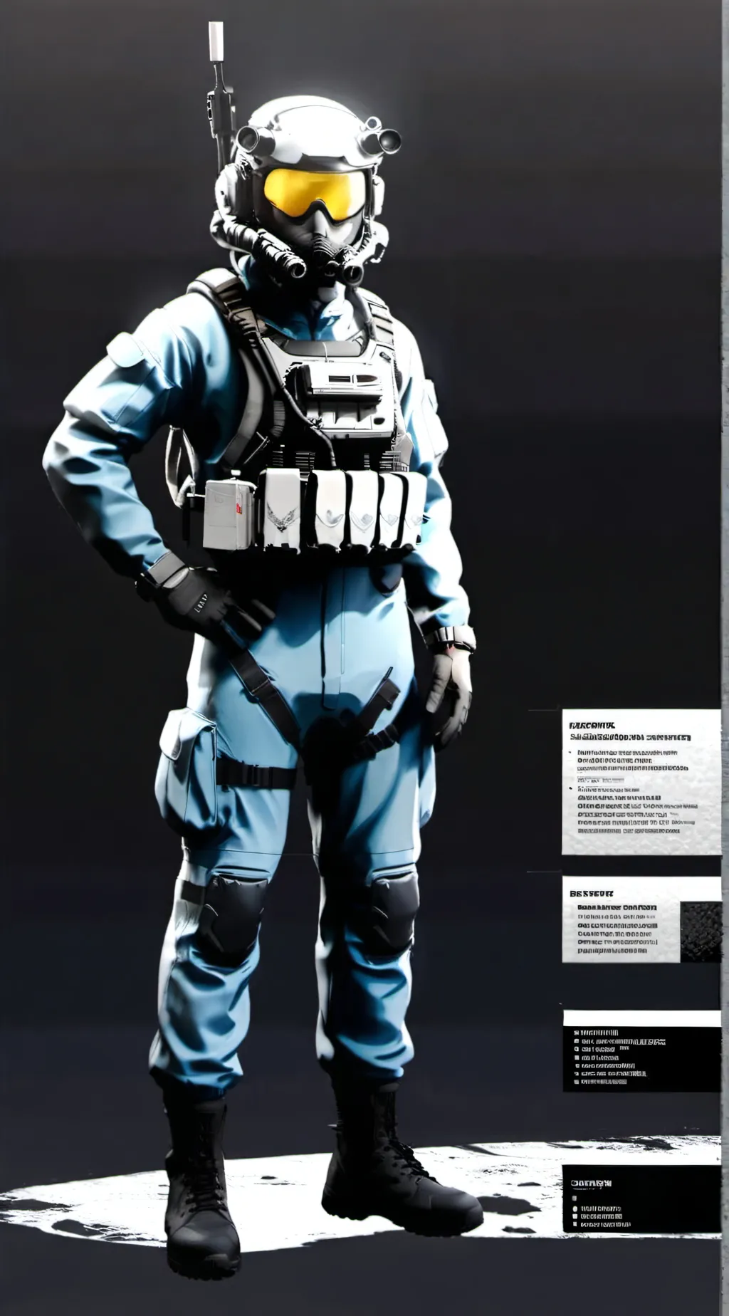 ai character: soldado SCP background